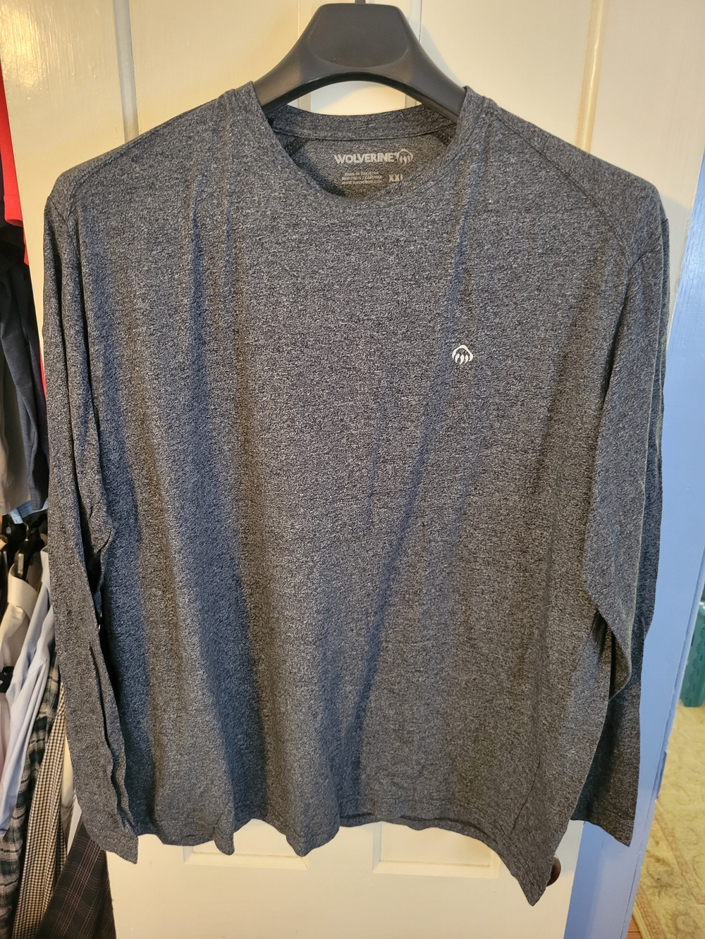 Wolverine Charcoal Heather Long Sleeve Crew Shirt